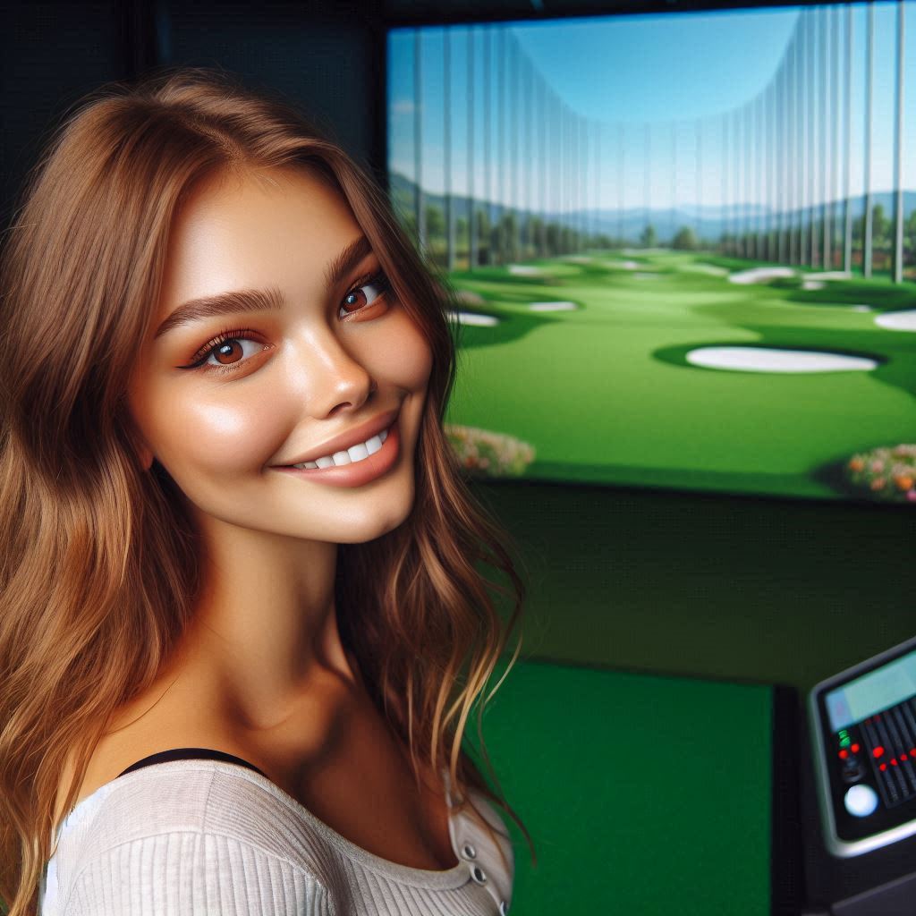 실내골프연습장 배경