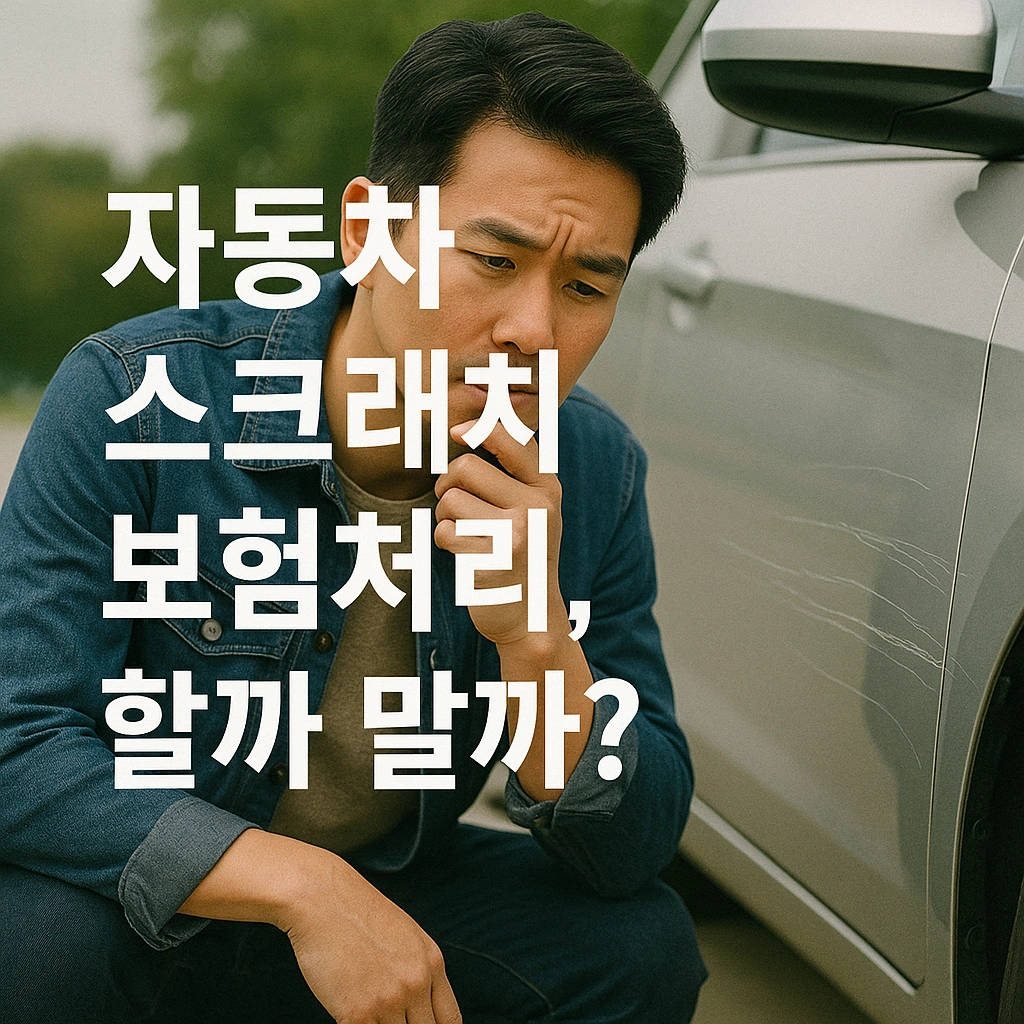 자동차 스크래치, 보험처리가 정답일까?