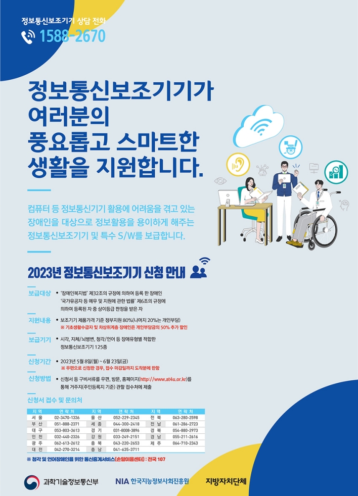 2023 장애인 정보통신보조기기 보급 사업