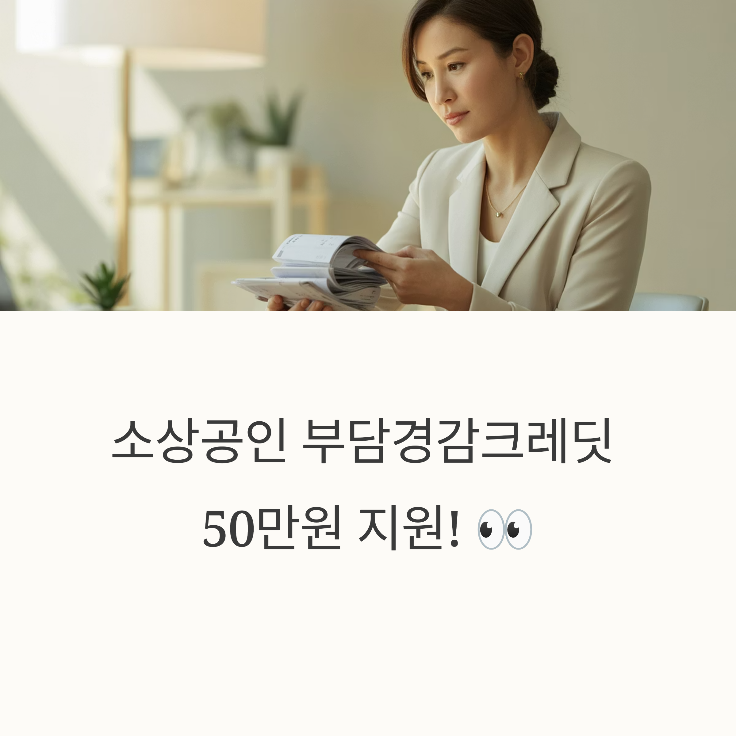 소상공인 부담경감크레딧 50만원 신청 방법