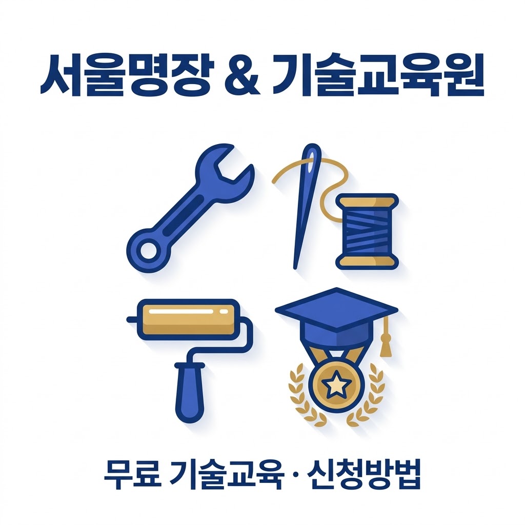 서울명장 제도 서울시 기술교육원 무료 기술교육 신청방법 정리 썸네일
