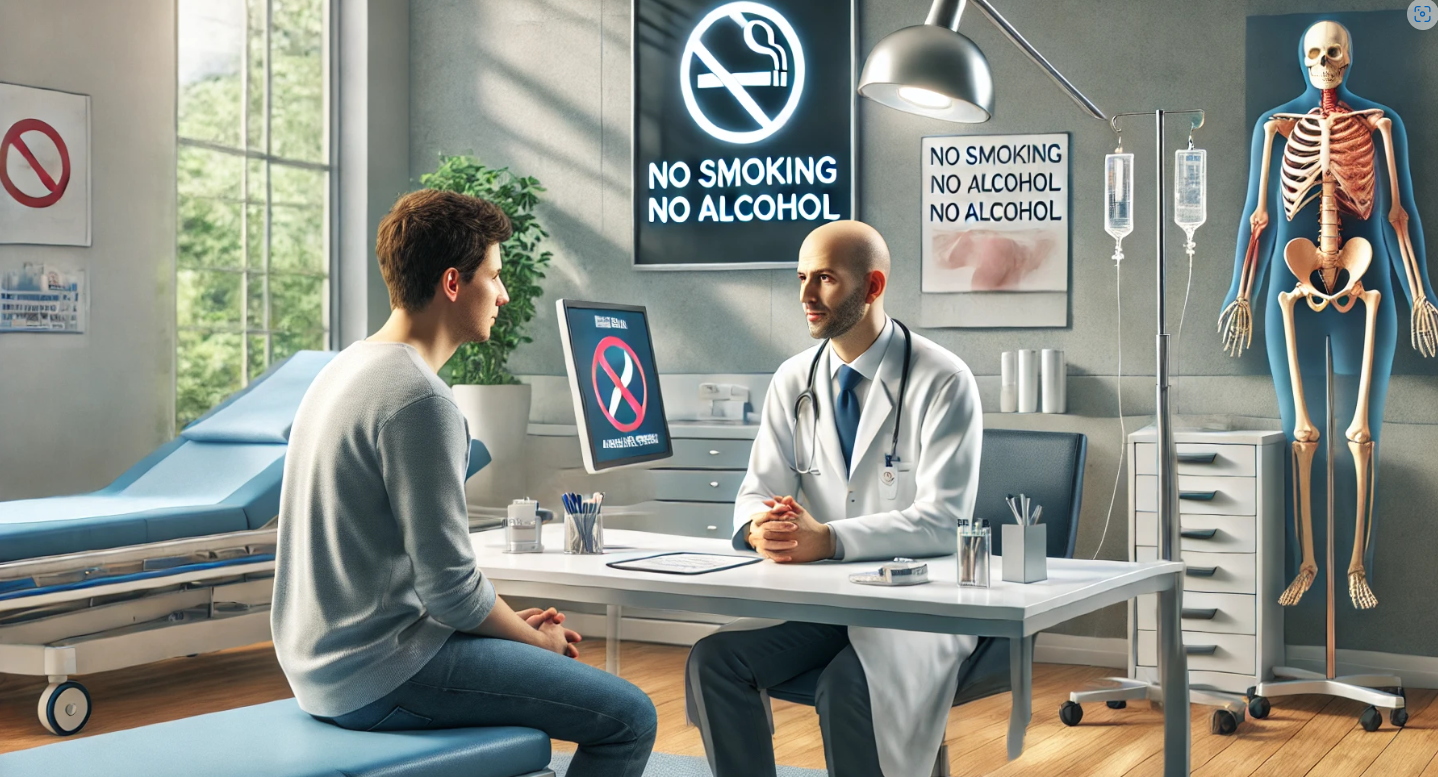 의사와 환자가 상담하고 있는모습