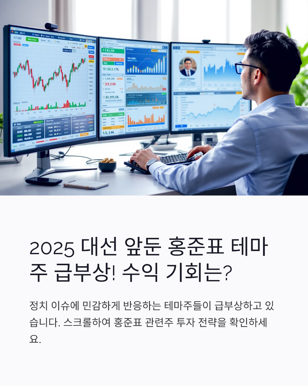 홍준표 관련주 대장주는? 정치 테마주 수혜주 총정리 (2025년 기준)