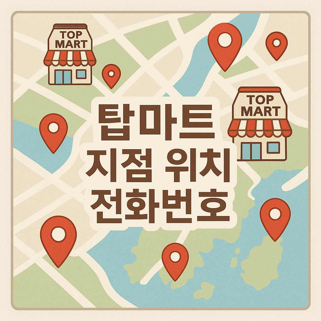 탑마트 지점 위치 전화번호