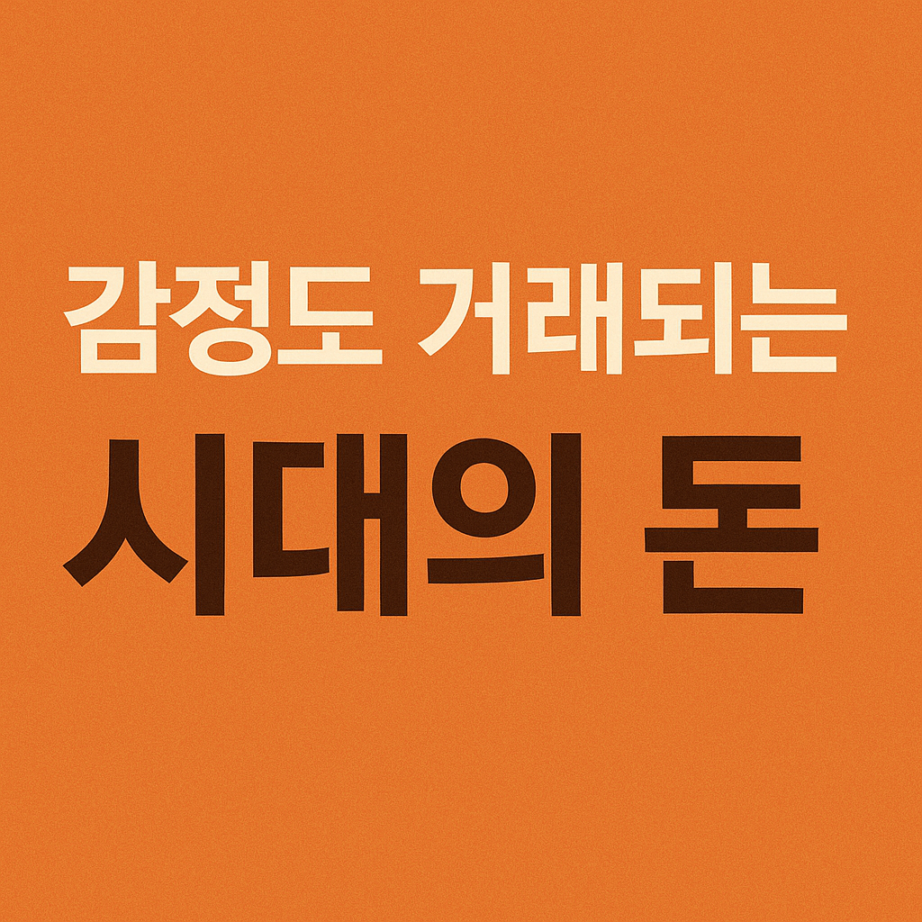 감정도 거래되는 시대의 돈