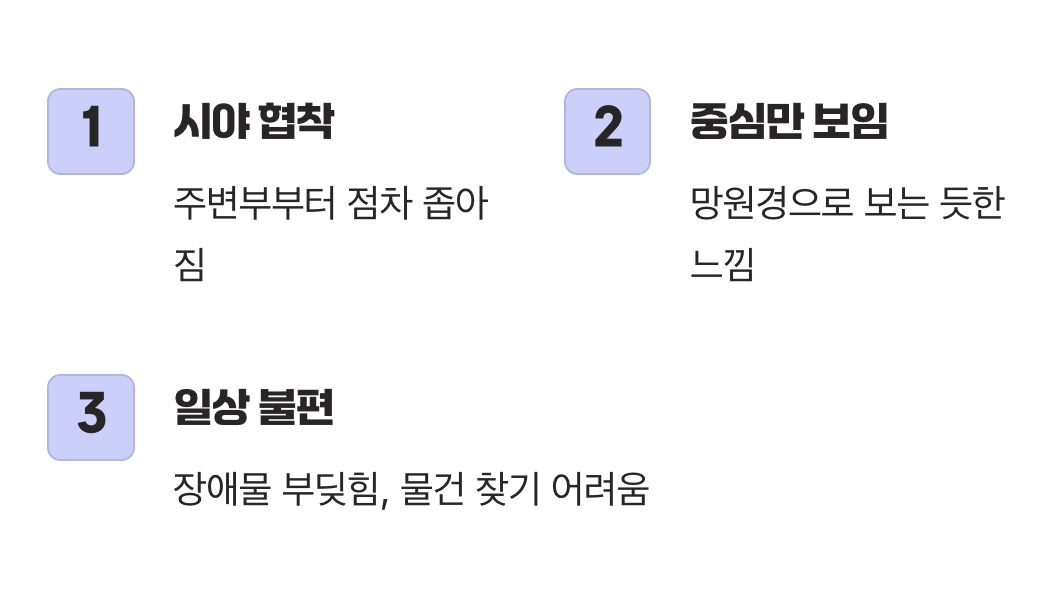 점점 좁아지는 세상, 터널 시야