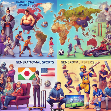 나라별 인기 스포츠 비교 사진