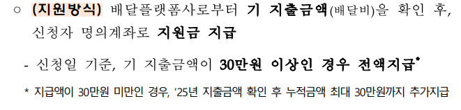 소상공인 배달비 지원사업 신청방법