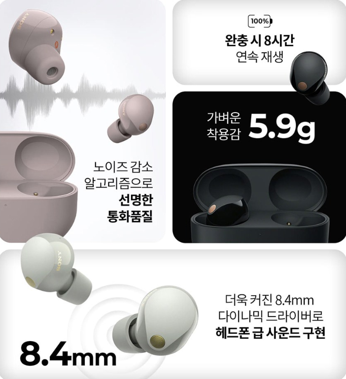 소니 WF 1000XM5