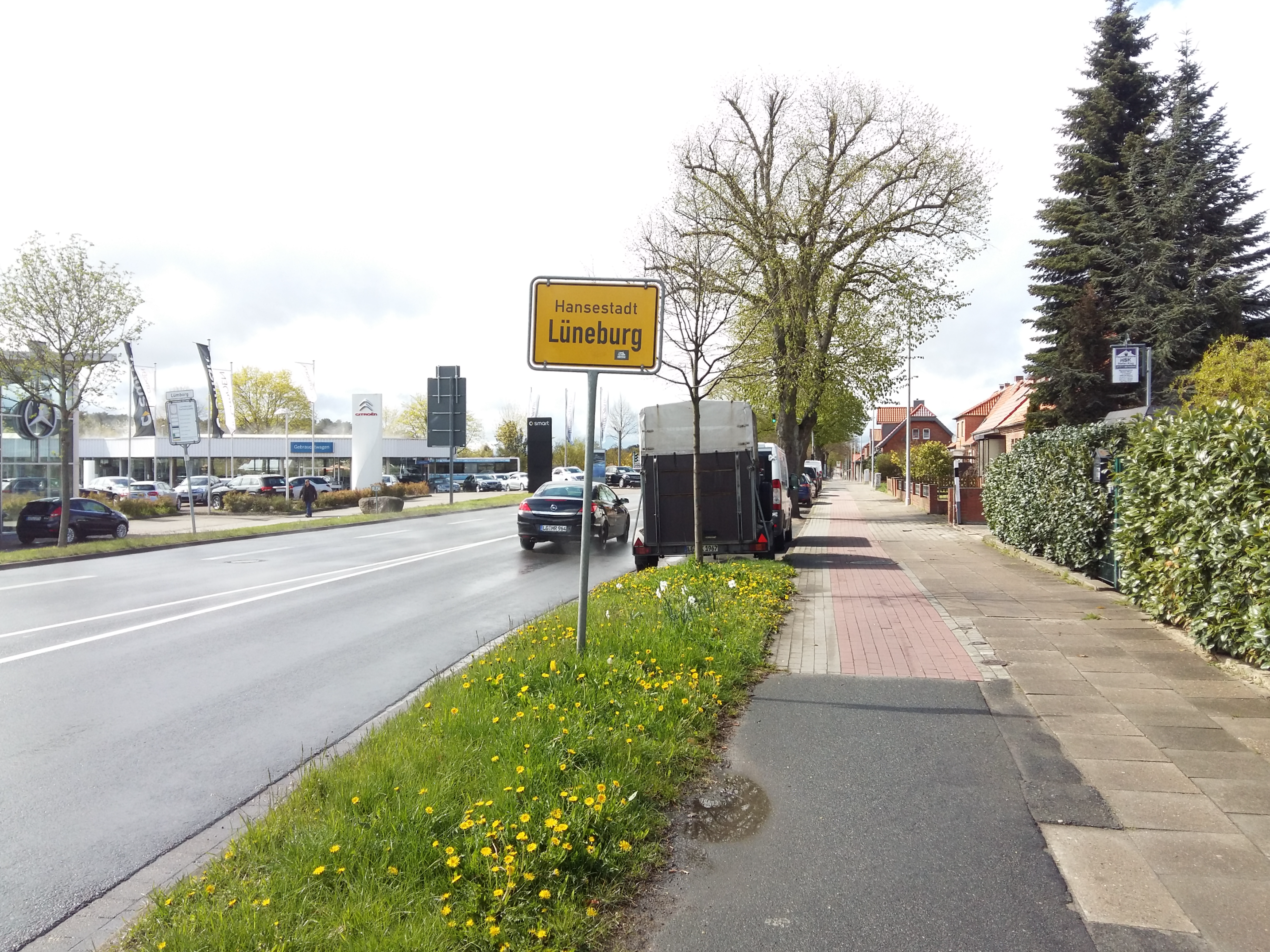 독일 뤼네부르크 이정표