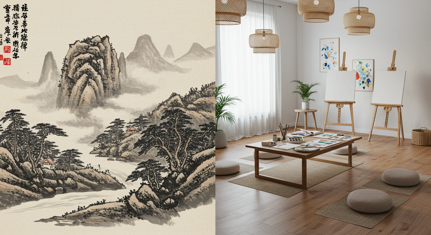 중국 수묵화의 산수표현과 현대 아트테라피