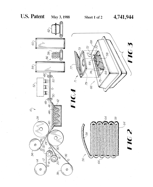 물티슈 미국 특허 도면
