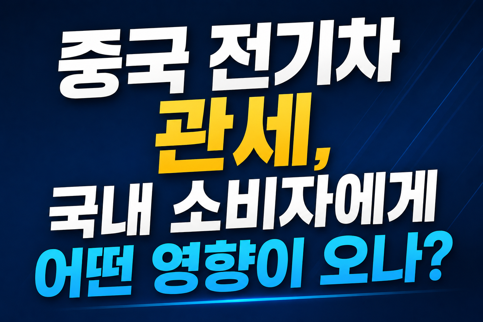 중국 전기차 관세