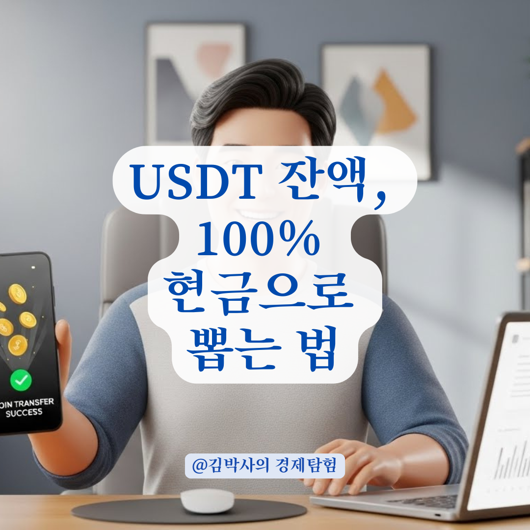해외 사이트 USDT 결제 후, 남은 잔액 현금화 및 인출 방법