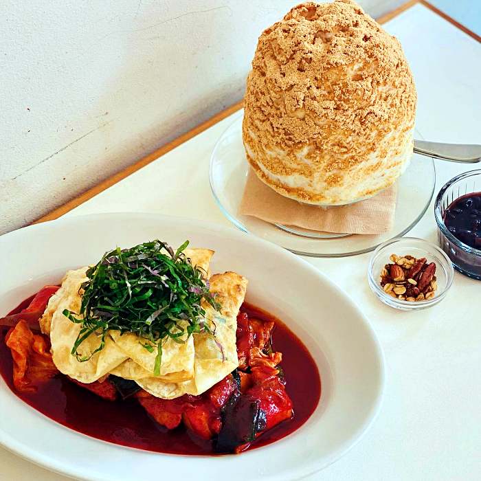 대구 동인동 맛집 떡볶이&#44; 납작만두&#44; 배송 주문 밀키트 까지 파는 디저트 카페&#44; 제철 과일 빙수