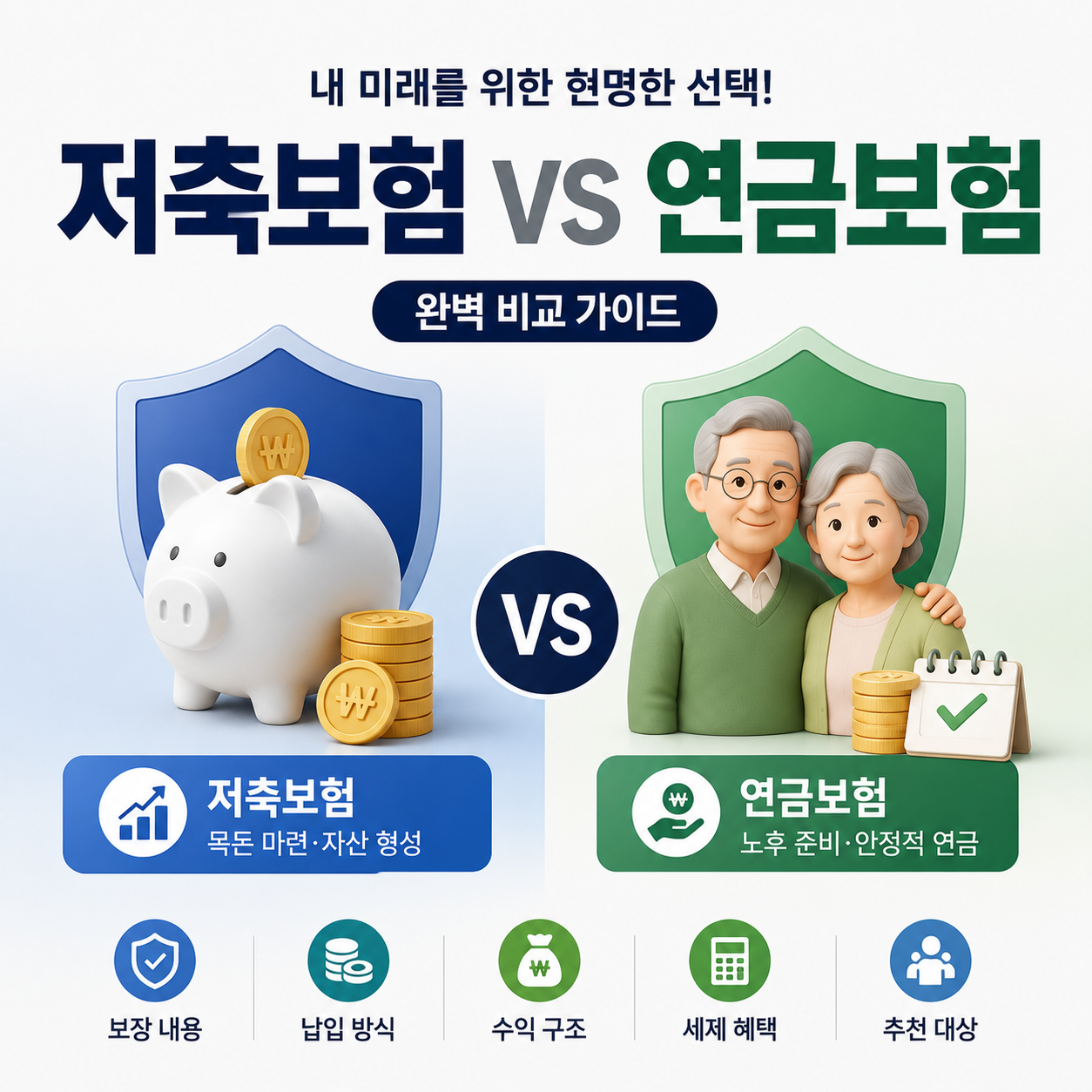 저축보험과 연금보험비교