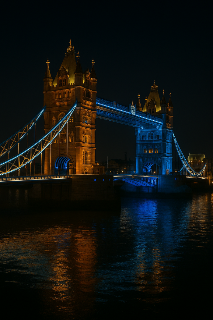영국 런던 타워 브리지(Tower Bridge) 야경