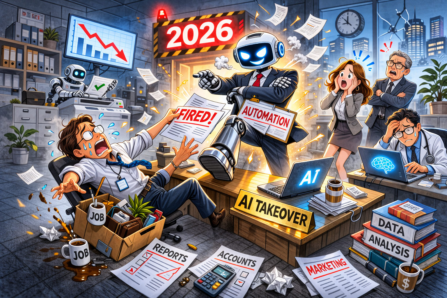 2026년 AI 일자리 대체(분기점, 사라질 직업군, 살아남는 직업 조건)