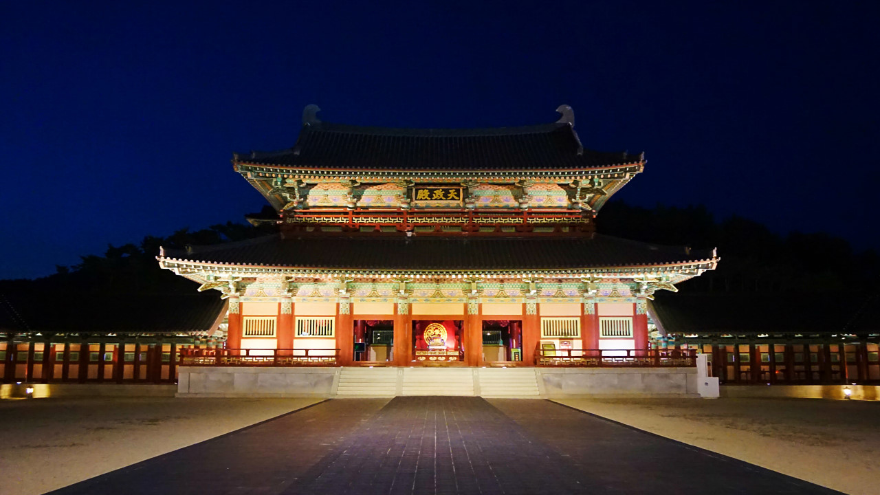 백제문화단지 야간개장