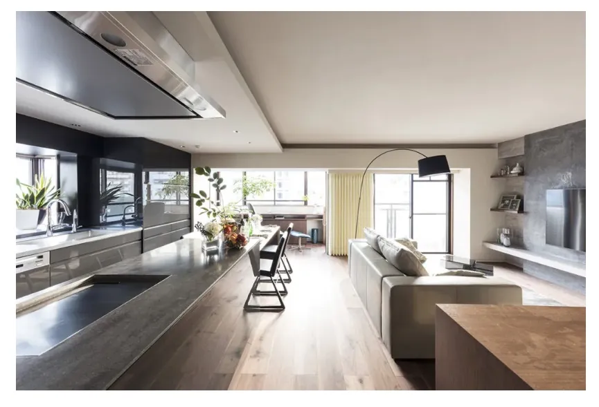 고급 아파트 거실