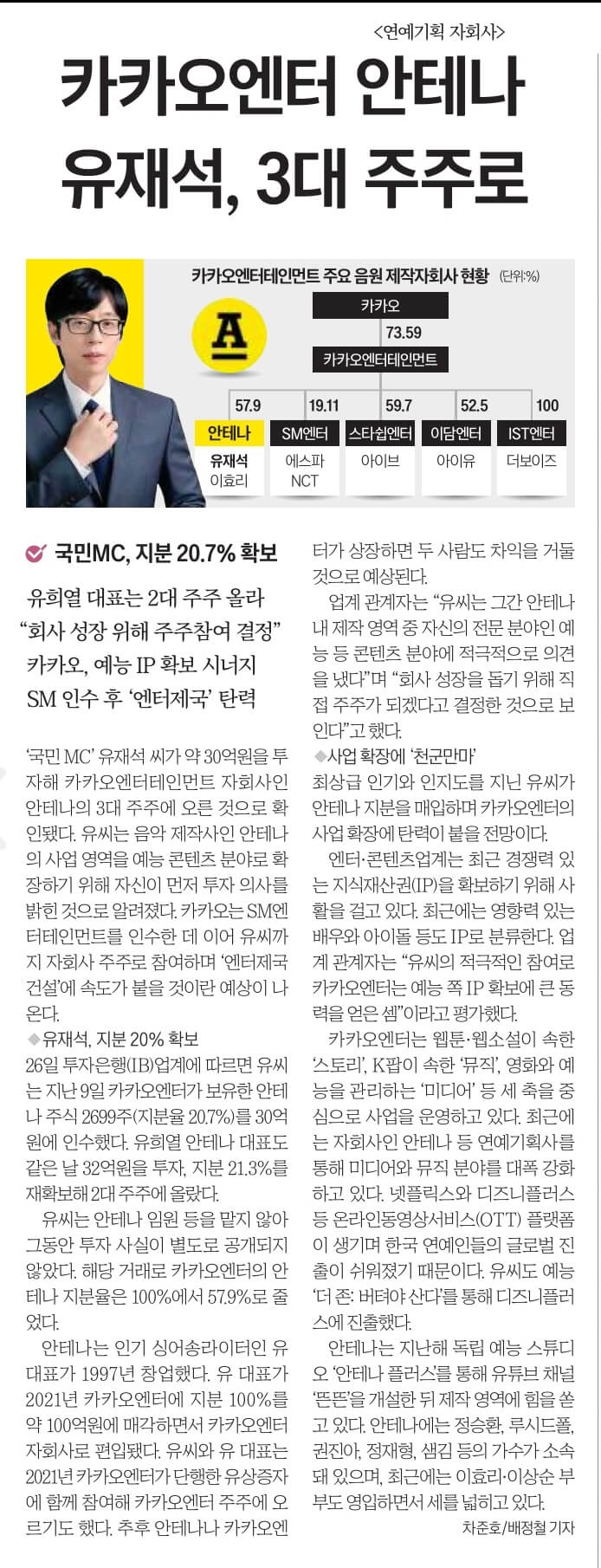 신문스크랩 6월 27일 화 7