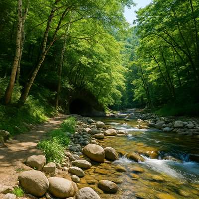 평창 백룡동굴 계곡