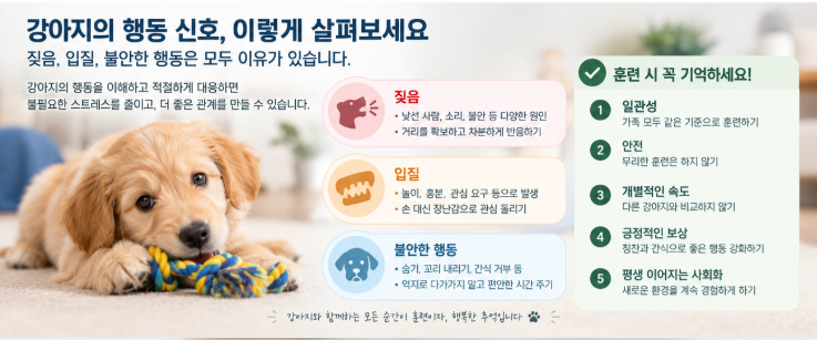강아지 사회화와 기본 훈련