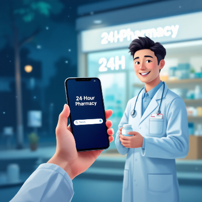24시간 약국 찾기｜공공심야약국 이미지