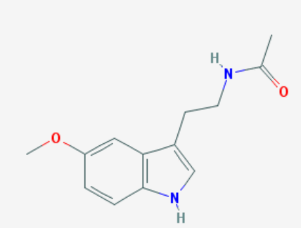 멜라토닌의 구조식
