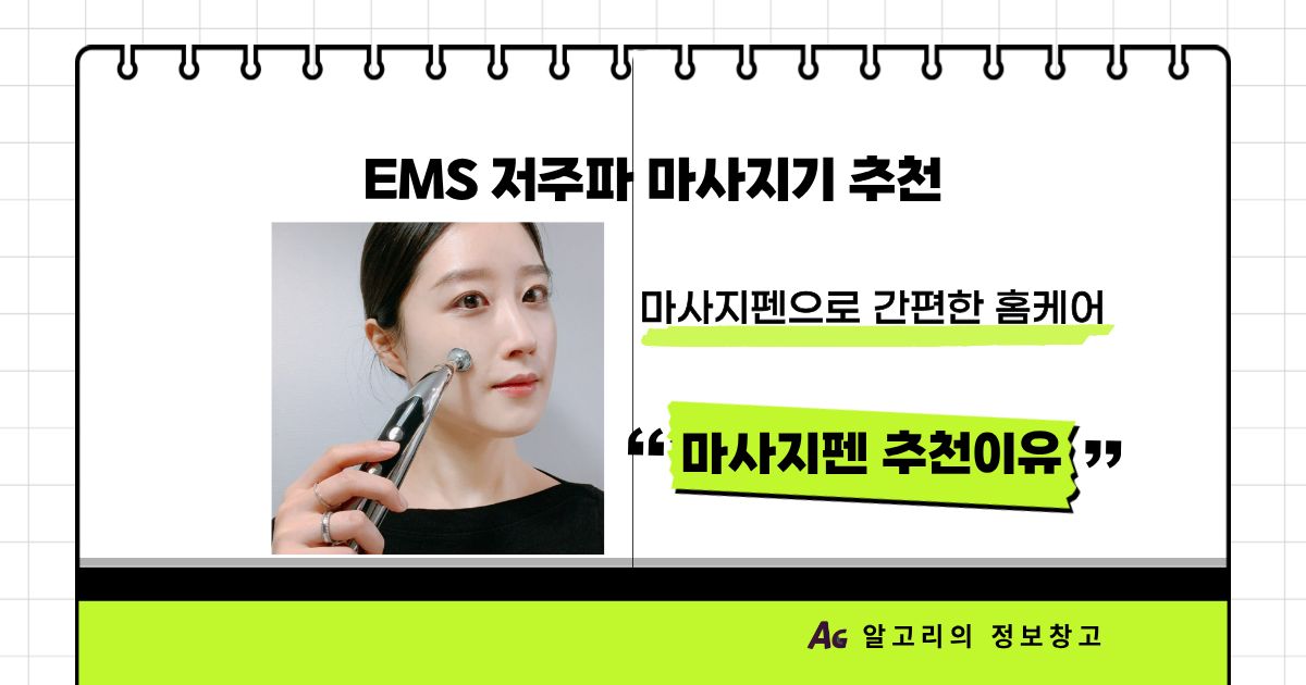 EMS 저주파 마사지기 추천 마사지펜으로 간편한 홈케어