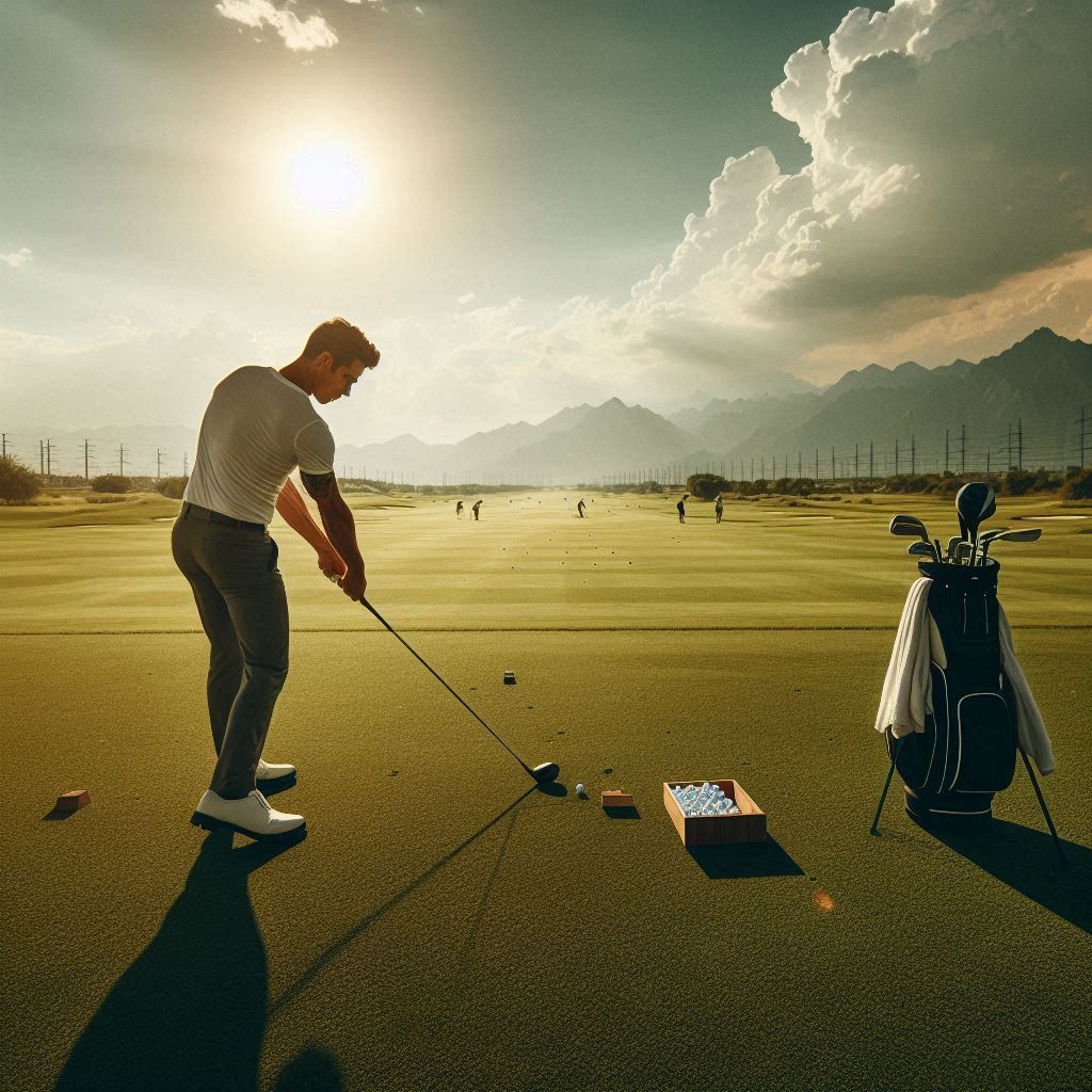 실외골프연습장 배경