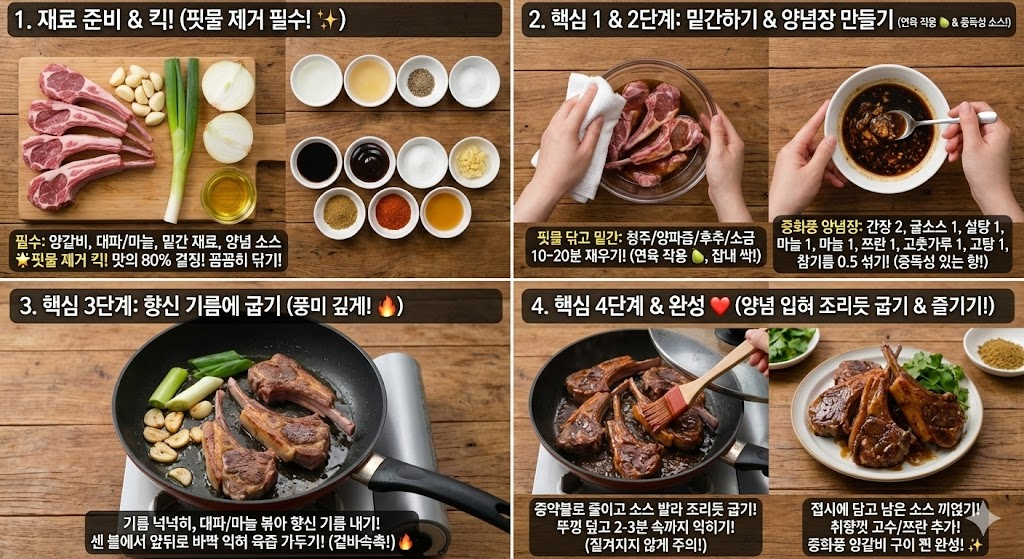 양갈비 구이 레시피