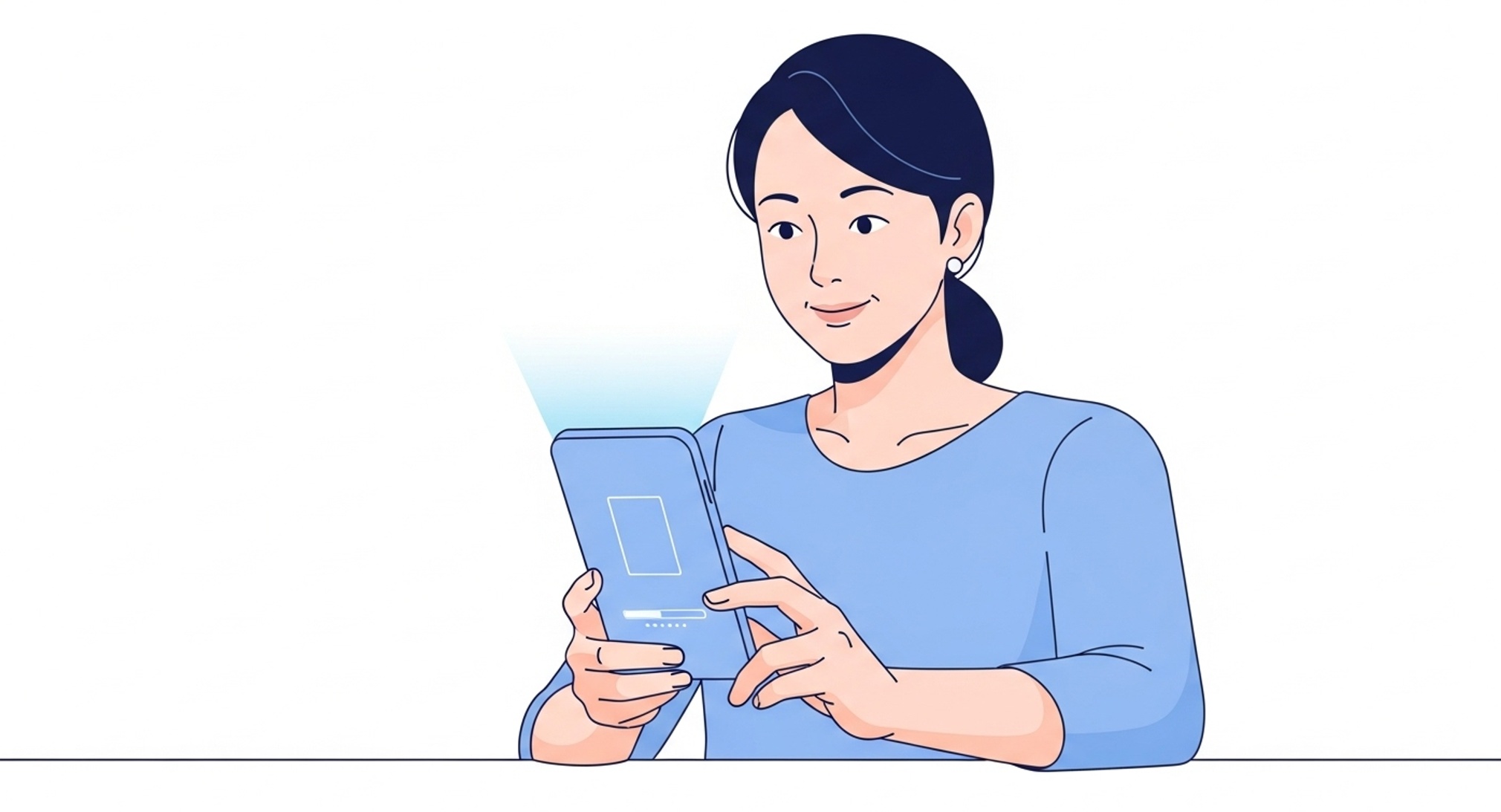 신용점수 그래프가 서서히 상승하는 장면으로&amp;#44; 노력의 누적이 수치 변화로 이어짐을 보여줍니다.