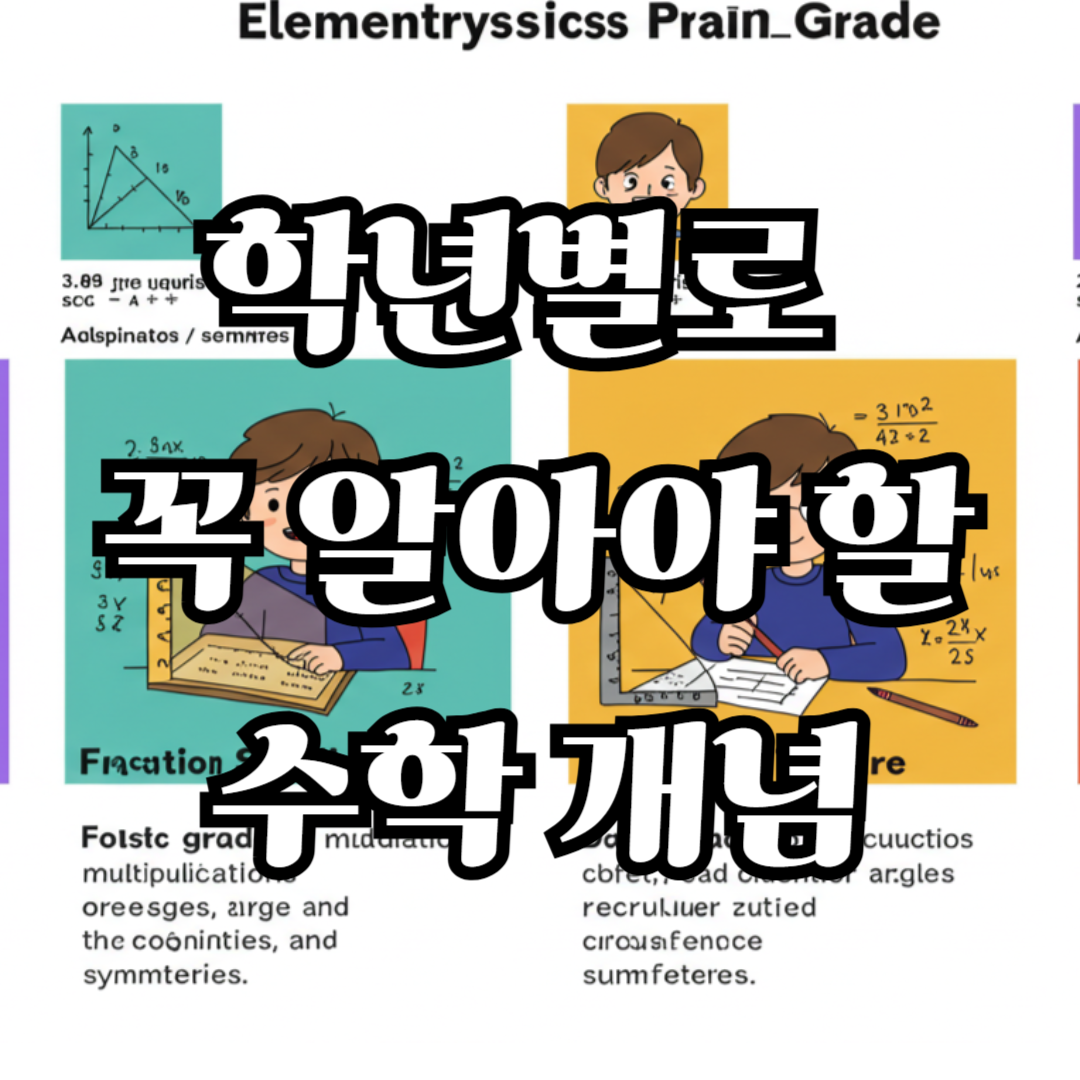 초등수학 학년별 핵심포인트 총정리