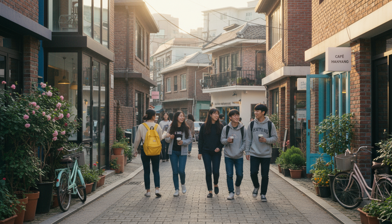 한양대생들이 걷는 활기찬 사근동 골목