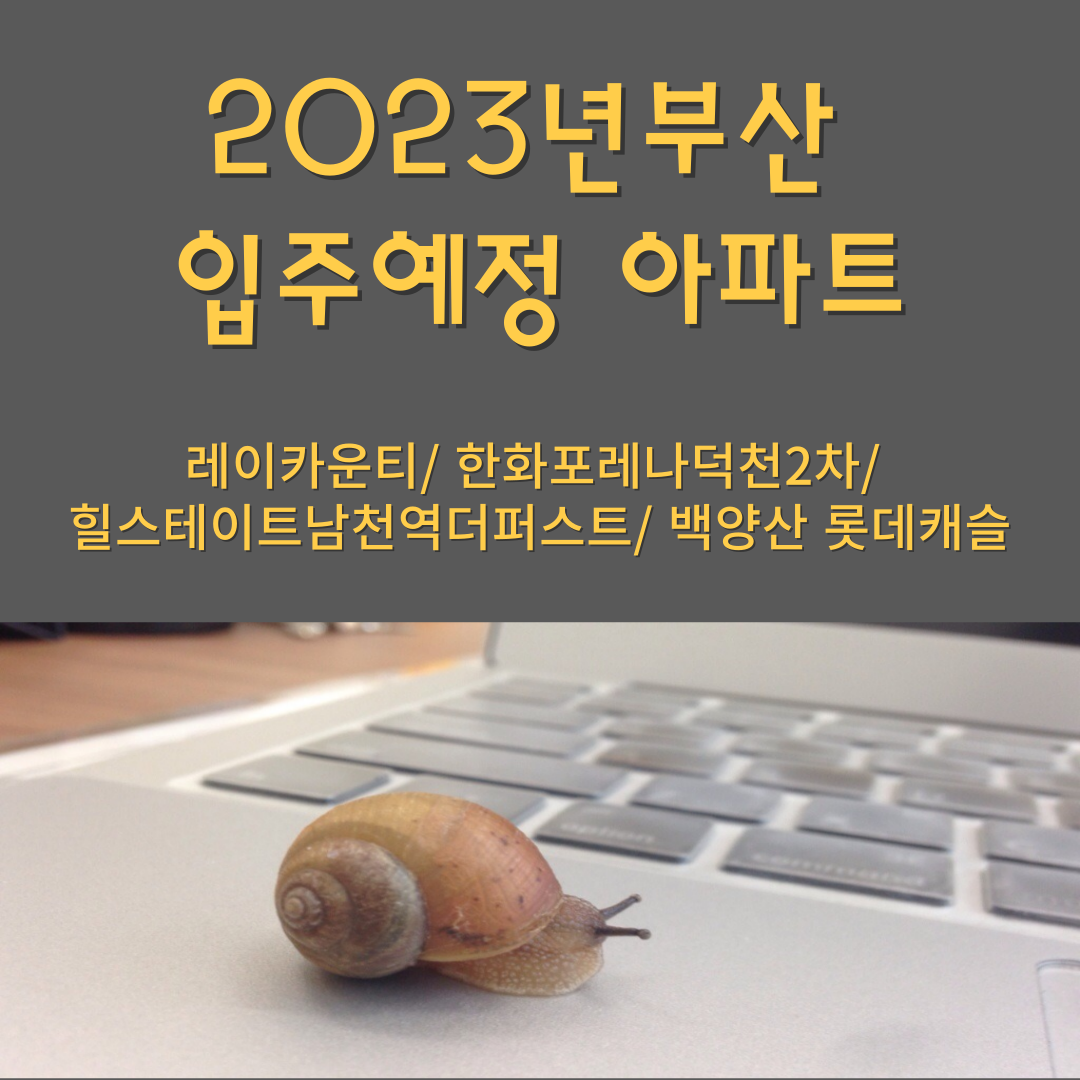 2023년 입주예정 아파트