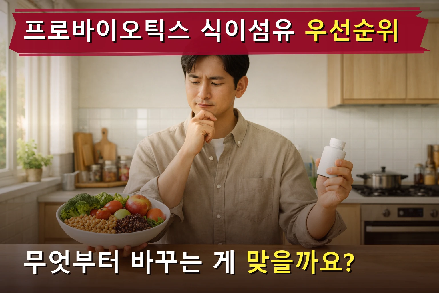 프로바이오틱스 식이섬유 우선순