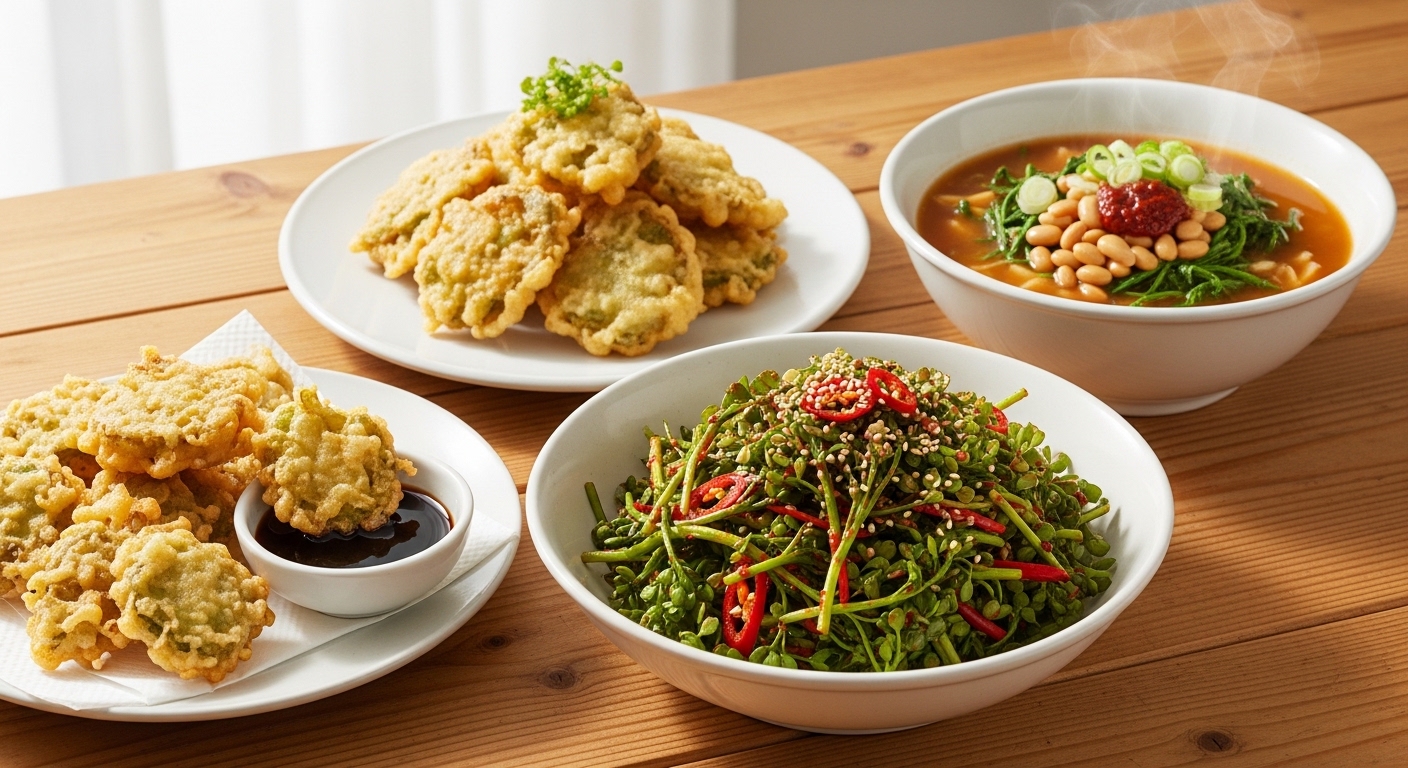 청국장맛있게끓이는방법냉이