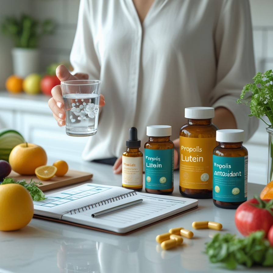 프로폴리스, 루테인