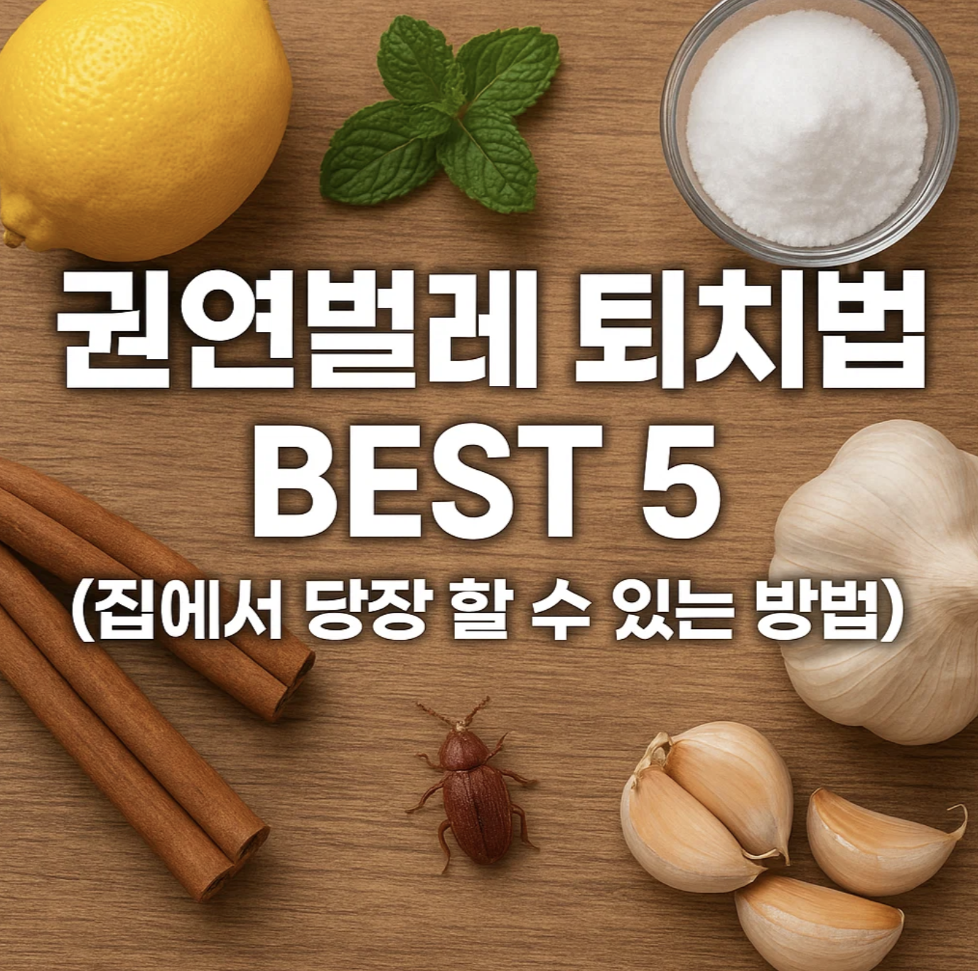 권연벌레 퇴치법 BEST 5 (집에서 당장 할 수 있는 방법)