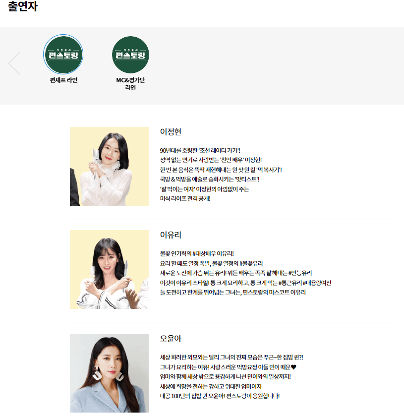 출연자