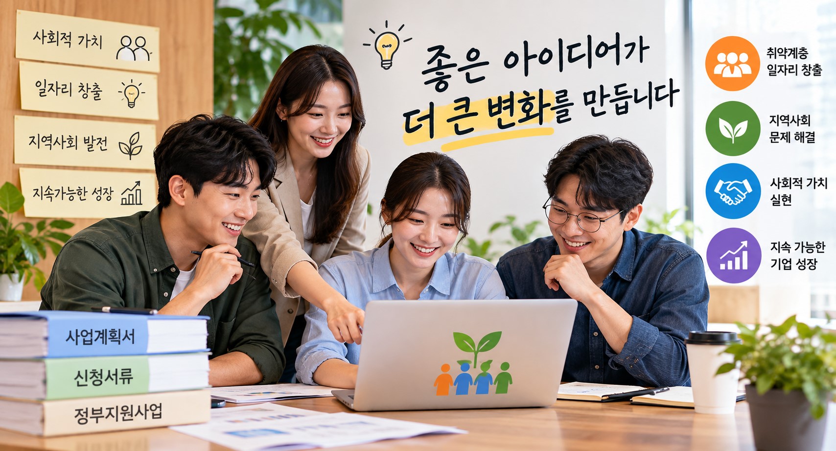 사회적기압창업지원금 신청 안내 이미지
