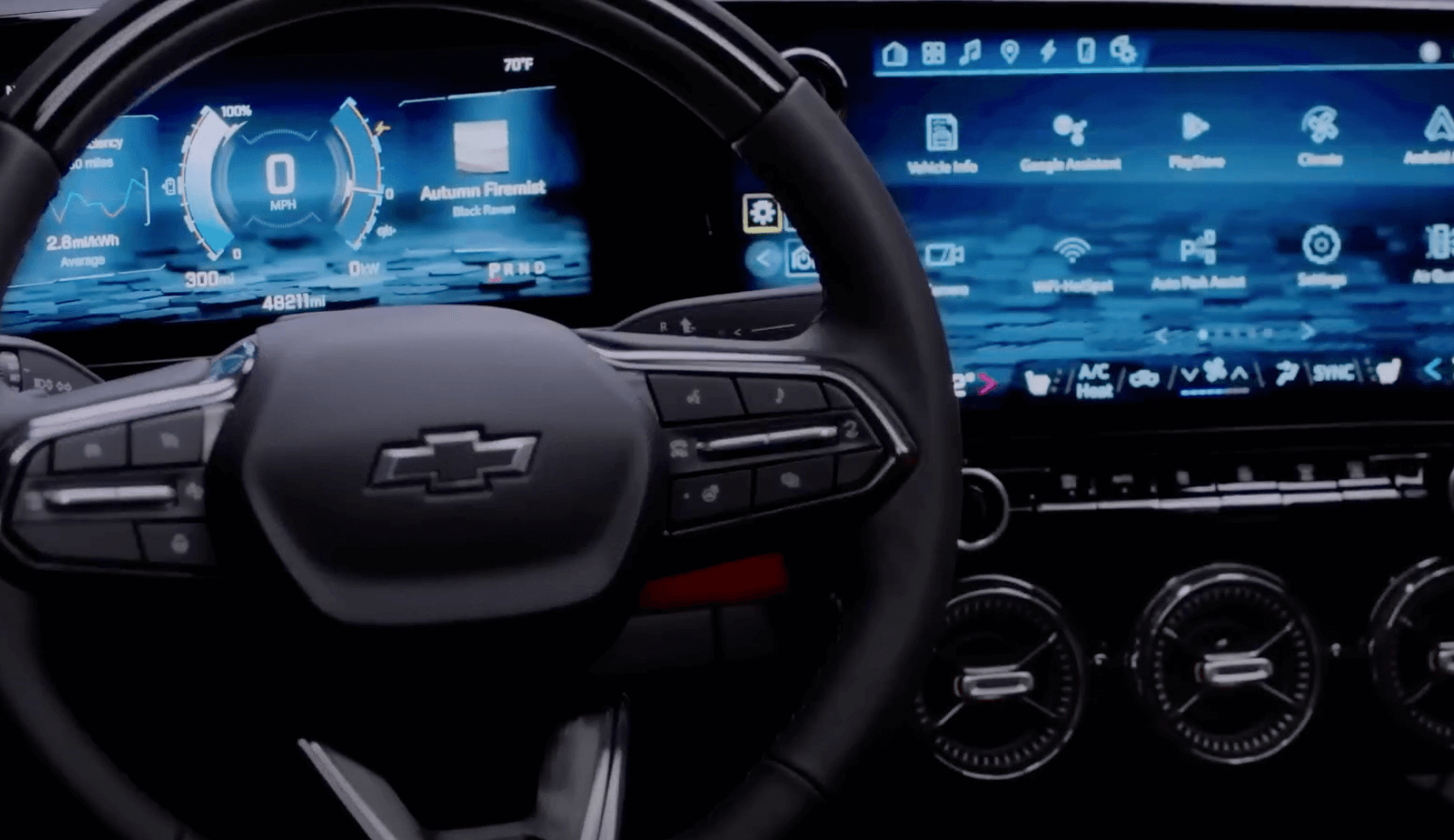 쉐보레 블레이저 ev실내