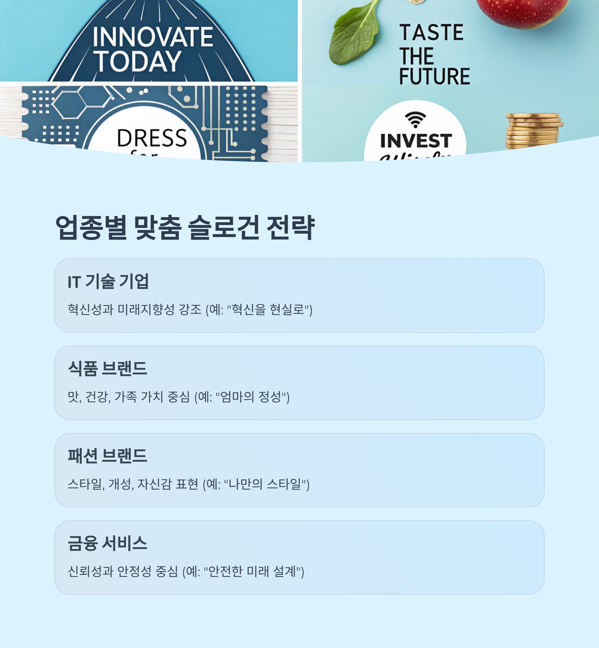 업종별 슬로건 제작 가이드