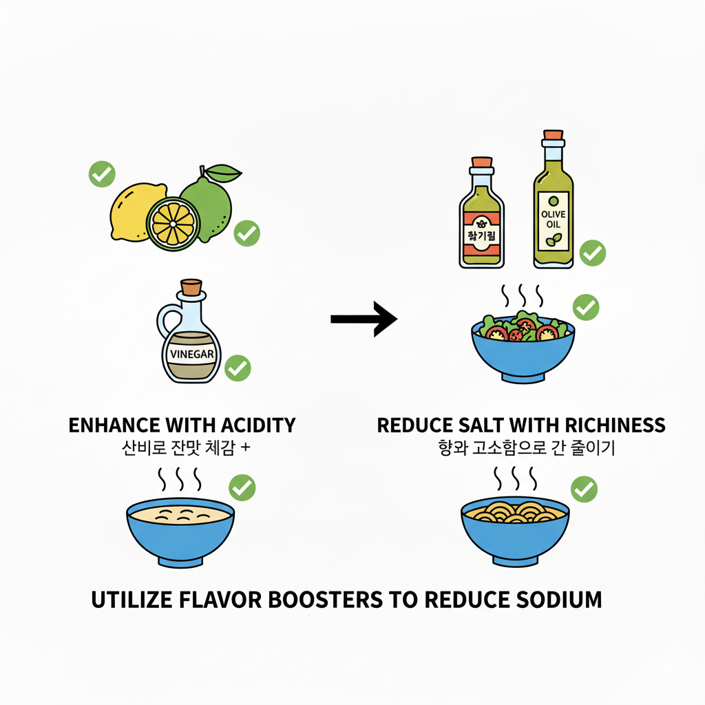 나트륨 줄이는 방법(저염식 팁)