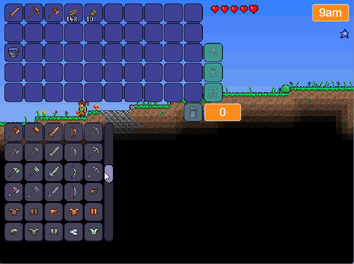 테라리아 플레이화면4