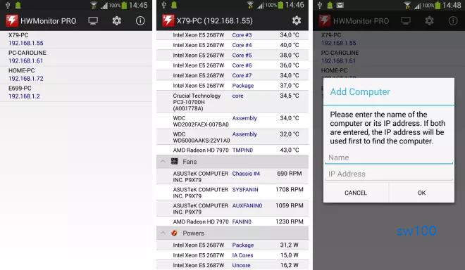 HWMonitor PRO 실행 모습3