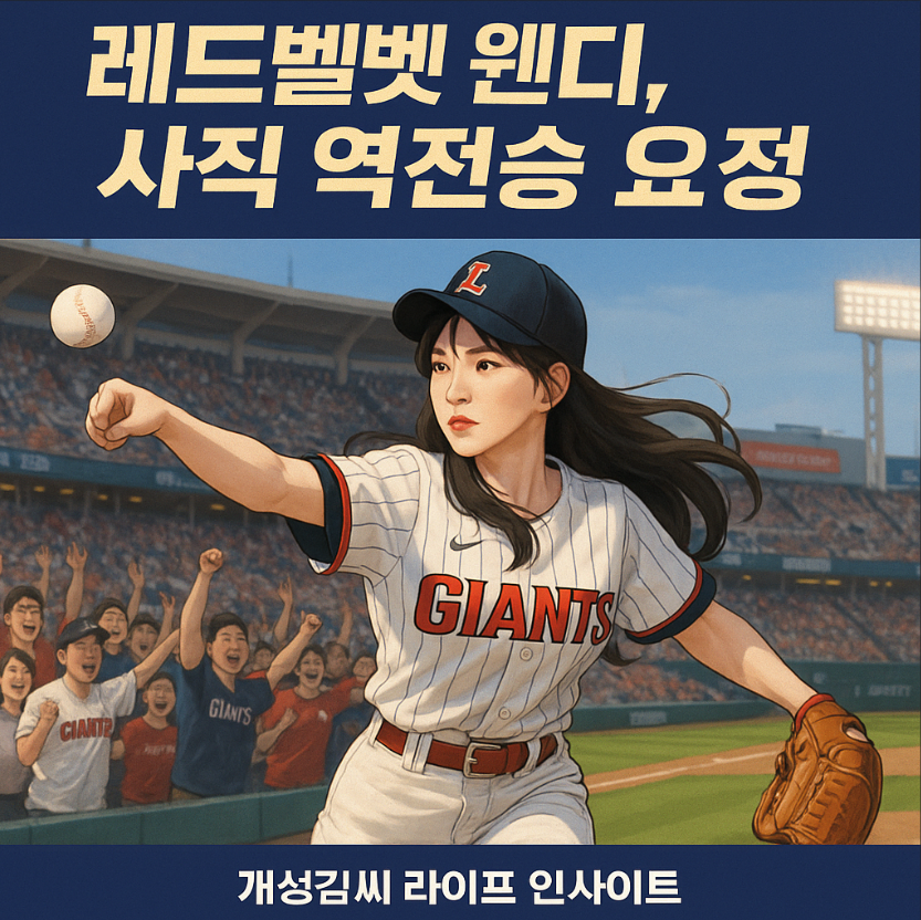 레드벨벳웬디사직역전승요정,웬디 시구,사직 야구장 롯데자이언츠,롯데 자이언츠 역전승,승리 요정 웬디,2025 크러시 페스티벌