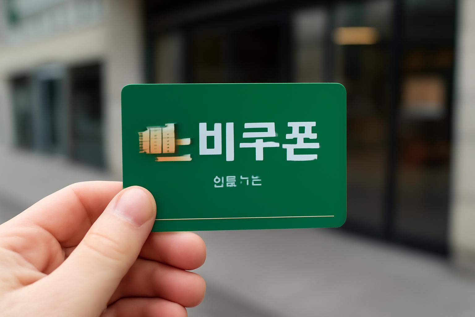 소비쿠폰 선불카드