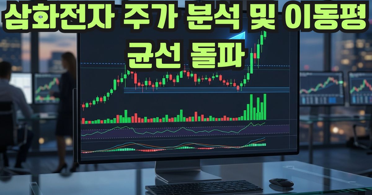 삼화전자 주가 분석 및 이동평균선 돌파